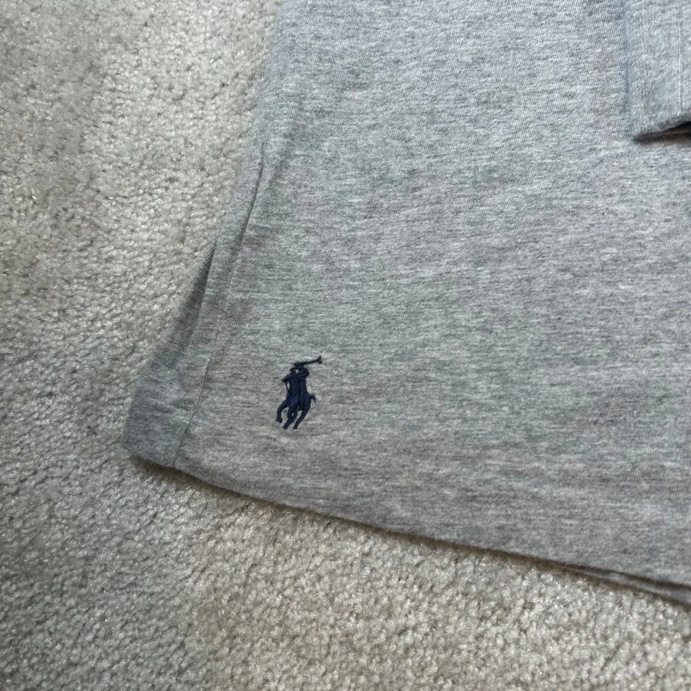 Polo Ralph Lauren Long Sleeve T-Shirt Mens 4XL Gray Multi-Color Spellout Logo